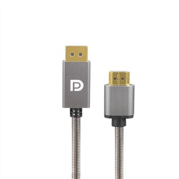 Rostfritt stål DP 1,1V hane till HDMI hona 1,4V adapter